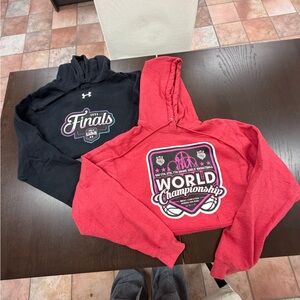 2 medium sweatshirts and 1 medium tee shirt(not included in the first picture)